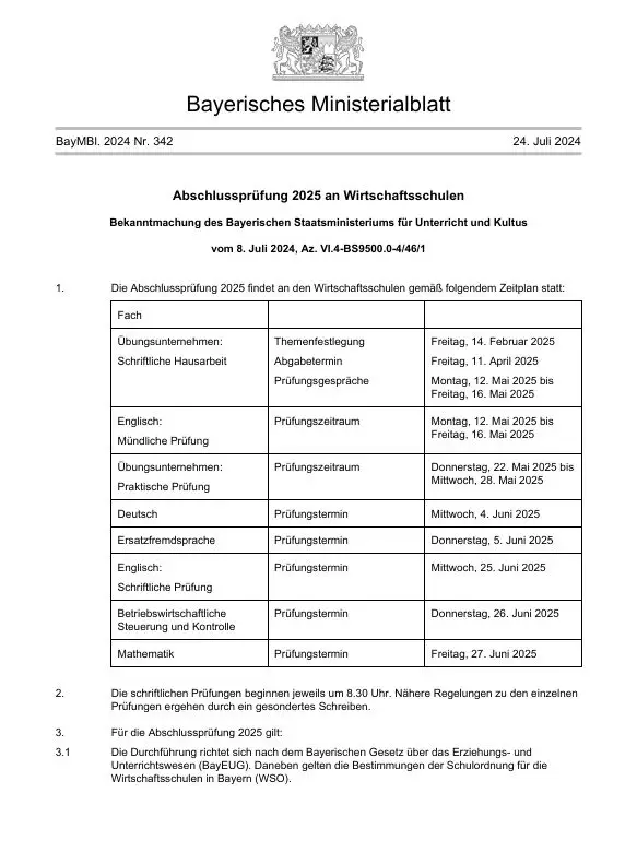abschlussprüfungstermine 2025